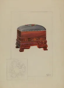 Hugh Clarke Prints: Ottoman, c. 1937. Creator: Hugh Clarke