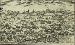 Private Collectionbaroque Prints: The Ottoman Siege of Vienna in 1529, c1600. Creator: Siebmacher, Johann (1561-1612)