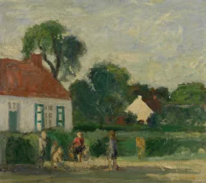 Antwerp Prints: Oude baan in Schilde, 1940s? Creator: Albert Van Dyck