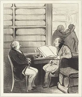 Draper Prints: Oui, mon cher monsieur Badoulard... 1845. Creator: Honore Daumier