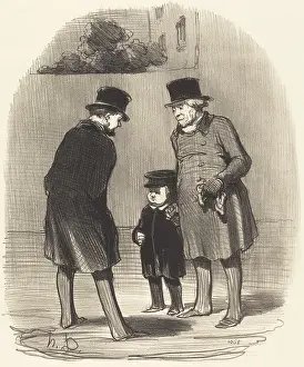Proud Prints: Oui, monsieur Chapuzot... 1852. Creator: Honore Daumier
