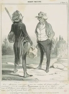 Villain Prints: Oui, monsieur, vous voyez en moi une victime, 19th century. Creator: Honore Daumier