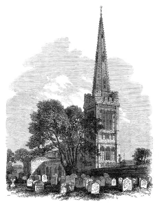 Restoration Prints: Oundle Church, Northamptonshire, lately restored, 1864. Creator: Unknown