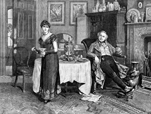 Tongs Prints: 'Our First-Floor Lodger' by H. G. Glindoni, 1883. Creator: Unknown