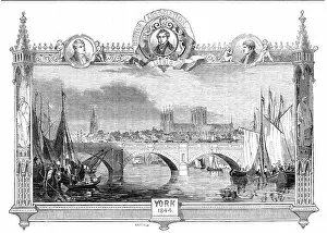 Earl Of Collection: The Ouse Bridge, York, 1844. Creator: Smyth