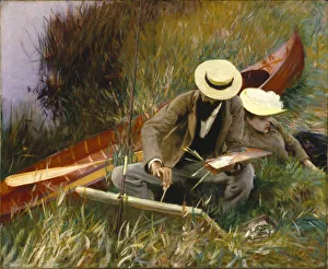 Kayak Prints: An Out-of-Doors Study, 1889. Artist: Sargent, John Singer (1856-1925)