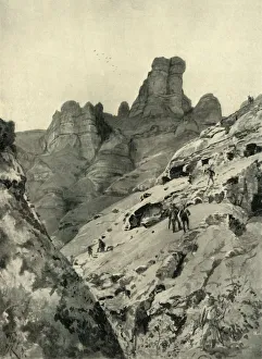 Boer War Collection: The Outbreak of War - The Drakenberg Mountains Where The Boers Were Laagered, 1900