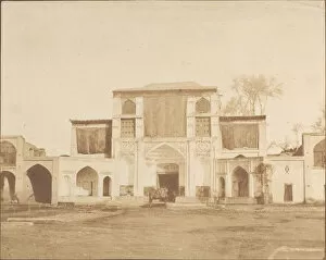 Pesce Collection: Outer Entrance to the Kings Palace, Teheran, 1858. Creator: Luigi Pesce