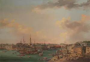 The Outer Harbor of Brest, 1773. Creator: Henri Joseph van Blarenberghe