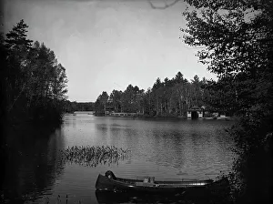 Adirondacks Prints: Outlet, Upper St. Regis Lake, Adirondack Mountains, The, c1903. Creator: Unknown