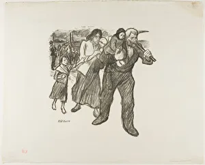 Hardship Collection: Outrage in the Pas-de-Calais, December 1893. Creator: Theophile Alexandre Steinlen