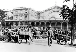 Outside the Gare de l'Est, German-occupied Paris, September 1940