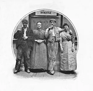 Sims Collection: Outside a public house, London, c1903 (1903)