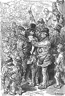 Derby Day Prints: Outside the Ring, 1872. Creator: Gustave Doré