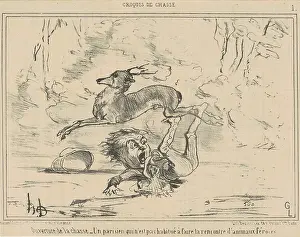 Surprise Prints: Ouverture de la chasse, c1854. Creator: Honore Daumier