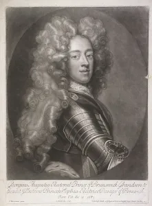 Joseph Smith Prints: Oval portrait of George II, King of Great Britain, 1706. Artist: Joseph Smith