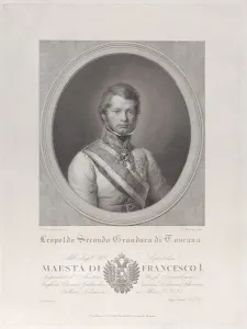 Oval portrait of Leopold II, Grand Duke of Tuscany, 1833., 1833. Creator: Paolo Toschi Oval portrait of Leopold II, Grand Duke of Tuscany, 1833., 1833. Creator: Paolo Toschi
