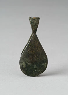 Copper Alloy Collection: Oval-shaped Tweezers, Probably A.D. 1000 / 1400. Creator: Unknown