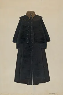 Swanson Syrena Prints: Overcoat, T. Jefferson s, c. 1936. Creator: Syrena Swanson