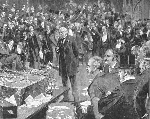 Elderly Prints: The Overthrow of Lord Salisburys Government, August 12, 1892... (1901). Creator: Unknown