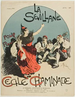 Steinlen Theophile Alexandre Gallery: Overture for The Woman from Seville, for Piano, by Cecile Chaminade, published May 18
