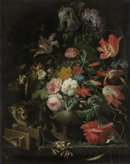 The Overturned Bouquet, 1660-1679. Creator: Abraham Mignon