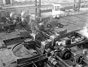 Overview of the bar mill at the Brightside Foundry, Sheffield, South Yorkshire, 1964
