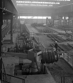 Paul Walters Worldwide Photography Ltd Gallery: Overview of the bar mill at the Brightside Foundry, Sheffield, South Yorkshire, 1964