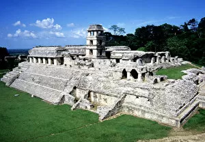 Images Dated 28th June 2013: Overview of The Palace, Mayan ruins from 7th-8th century, in the state of Chiapas