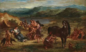 Black Sea Collection: Ovid among the Scythians, 1862. Creator: Eugene Delacroix