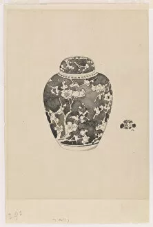 Oviform Ginger Jar with Bell-shaped cover, 1878. Creator: James Abbott McNeill Whistler