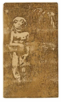 Myth Collection: Oviri, 1894. Creator: Paul Gauguin