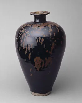 Ovoid Bottle with Partridge-Feather Mottles, Northern Song dynasty Ovoid Bottle with Partridge-Feather Mottles, Northern Song dynasty