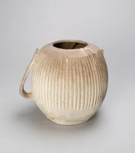 Ovoid Jar with Handle, Warring States period (480-221 B. C. ), c. 4th century B. C