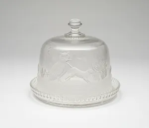 Serving Dish Prints: Owl and Pussycat covered tray, 1870 / 1900. Creator: Unknown