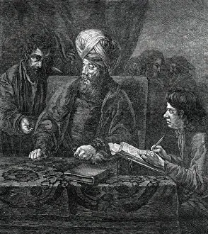 Employees Prints: The Owner of the Vineyard Paying his Labourers... 1850. Creator: Unknown