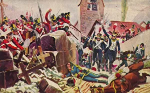 Patriotism Prints: The Ox. And Bucks. Light Infantry. The Battle in the Churchyard at Vimiero, 1808, (1939)