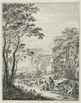 Both Jan Prints: The Ox-Cart, from Upright Italian Landscapes, 1638/52. Creator: Jan Dirksz Both
