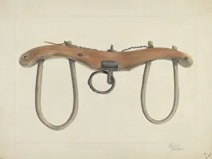 Yoke Gallery: Oxen Yoke, c. 1936. Creator: Cornelius Frazier