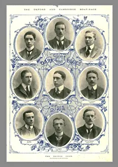 Carl Hentschel Ltd Prints: The Oxford Crew, Oxford and Cambridge Boat Race, 1898. Creator: Hills and Saunders