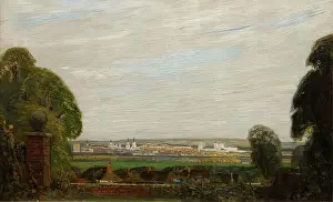 Breeze Prints: Oxford from Ferry Hinksey, 1900-1924. Creator: Robert Anning Bell