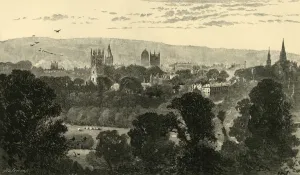Oxford Gallery: Oxford, from Headington Hill, 1898. Creator: Unknown