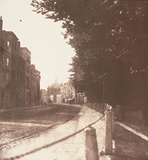 Fox Talbot Prints: Oxford High Street, ca. 1845. Creator: William Henry Fox Talbot