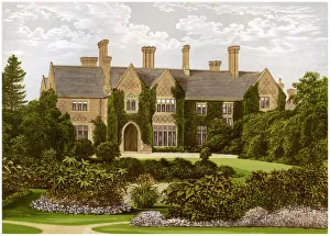 Oxley Manor, Staffordshire, home of the Staveley-Hill family, c1880