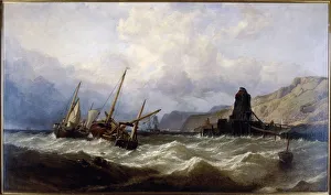 Clarkson Prints: Oxwich Bay, South Wales. Artist: Clarkson Stanfield