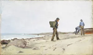 Carrying On Back Prints: Oyster Pickers, 1885. Creator: Ada Thilen