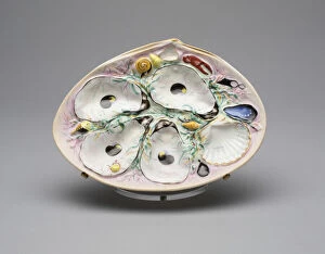 Oyster Plate, c. 1881. Creator: Union Porcelain Works