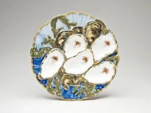 Oysters Prints: Oyster Plate, designed 1879, produced 1880 / 87. Creator: Haviland & Co