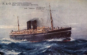 Steam Ship Gallery: P. & O. India-China-Australia Mail and Passenger Services, S.S. Maloja, 1932