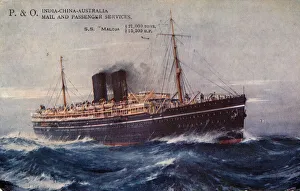 P. & O. India-China-Australia Mail and Passenger Services, S. S. Maloja, 1932